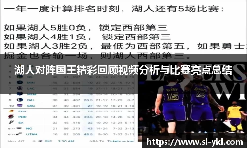 湖人对阵国王精彩回顾视频分析与比赛亮点总结